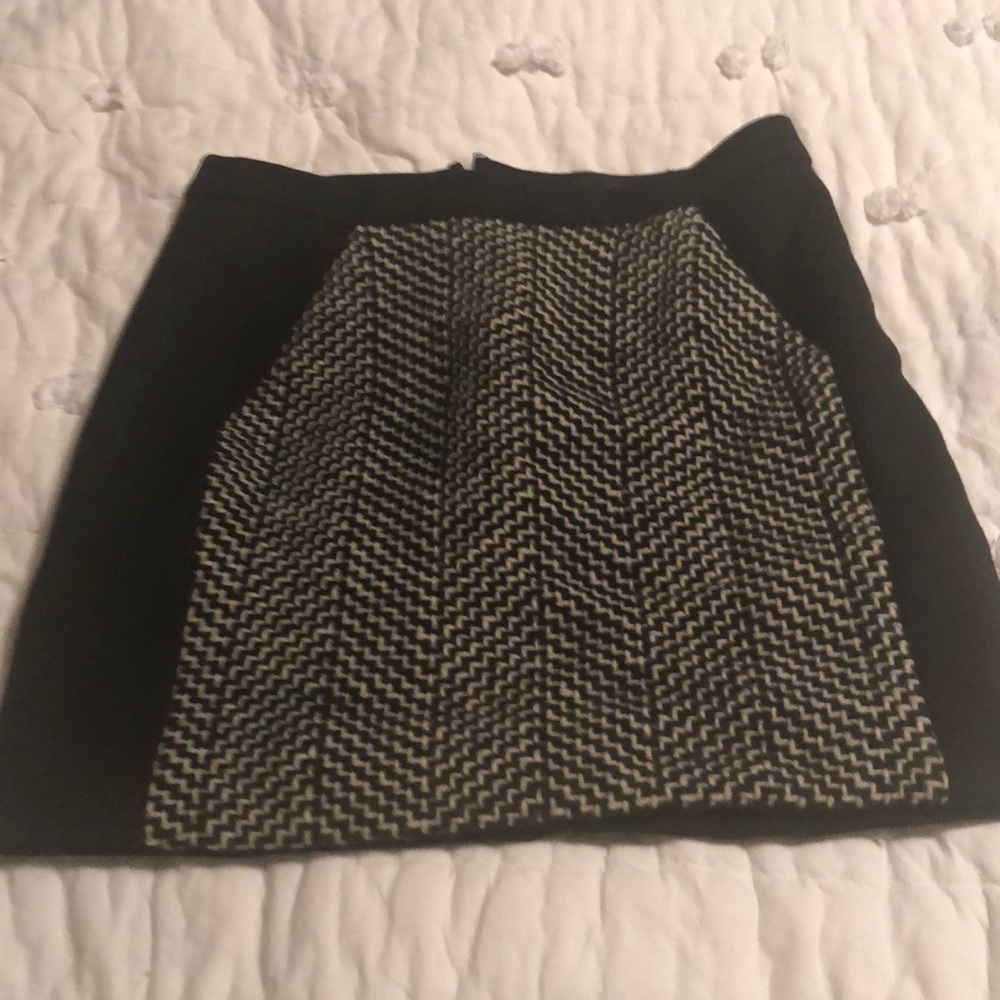 JCREW Black tweed skirt